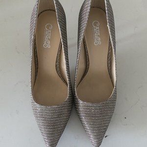 Carlos by Carlos Santana Glittery Gold Heels 7.5M